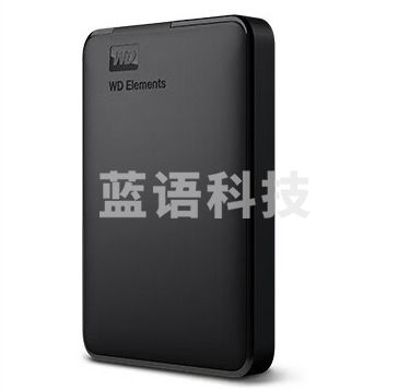 西部数据(WD) USB3.0 移动硬盘1T/2T/4T5t Elements 新元素 2.5 2TB (WDBUZG0020BBK) 标配
