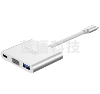 迈拓维矩MT-UC22 type-c转vga转换器usb投影仪苹果电脑macbook笔记本pro转接头 Jd.2个起售(偏远区域下单前请电话咨询)