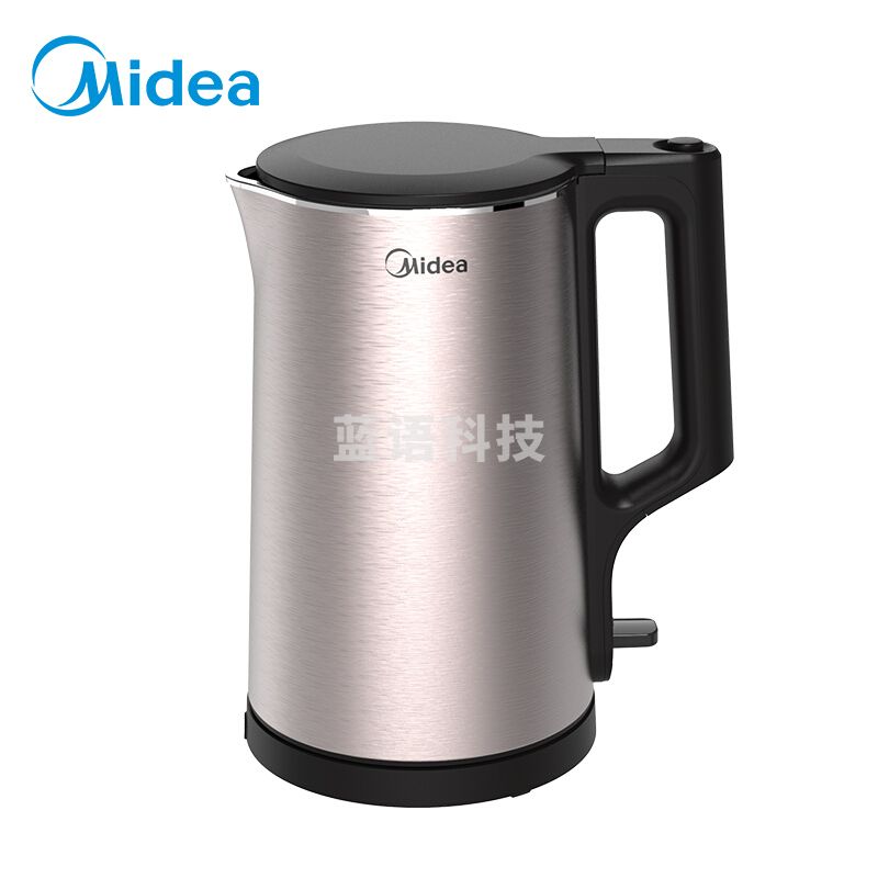 美的(Midea)PJ17A01 电热水壶 1.7L304不锈钢开水壶