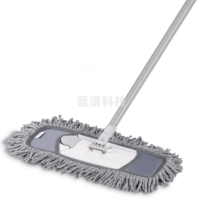 得力(deli)套布拖把 家务棉纤平板拖布 吸水去污防锈实用 干湿两用 19503 ..