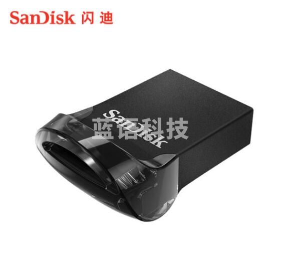 闪迪(SanDisk)64GB USB3.1 U盘 CZ430酷豆 黑色 读速130MB/s