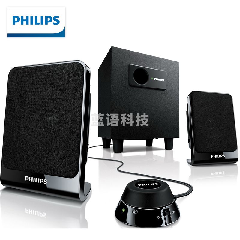 飞利浦(PHILIPS)SPA1312 电脑音箱台式笔记本音响低音炮家用2.1桌面音箱