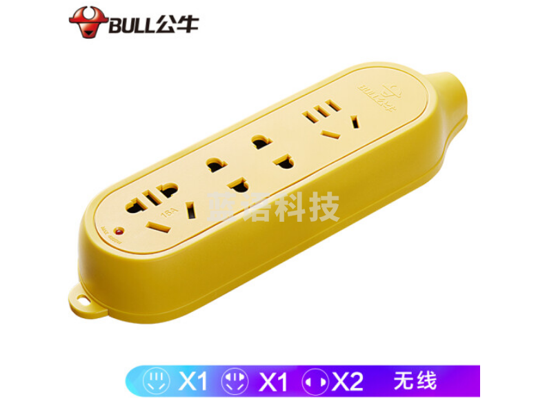 公牛(BULL)新国标大功率16A插座 工程摔不烂 4位无线插座GN-C5D(需自行配电源线和插头)
