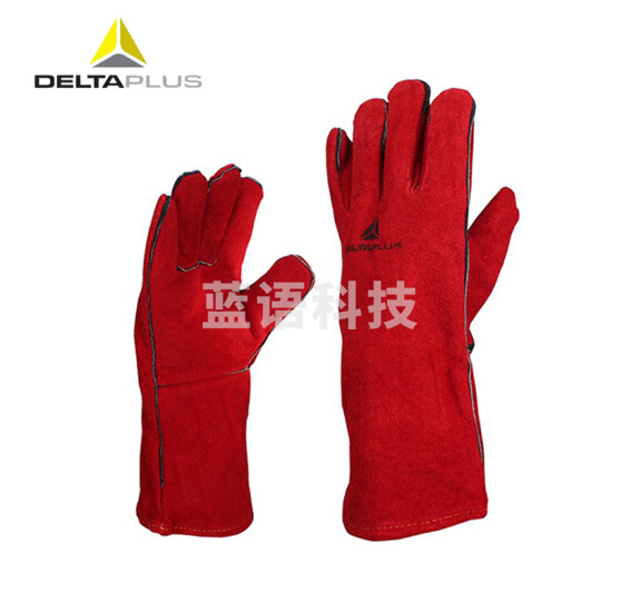 代尔塔 205515 电焊手套隔热焊工防火阻燃劳保手套