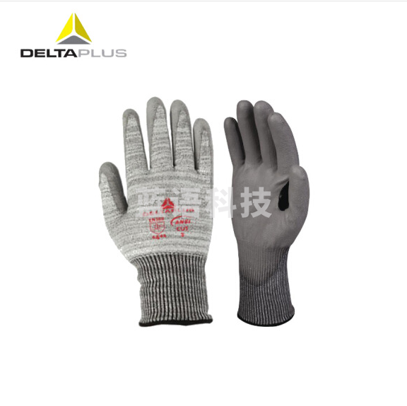 代尔塔 202011防切割手套 PU涂层TAEKI防割纤维透气劳保手套