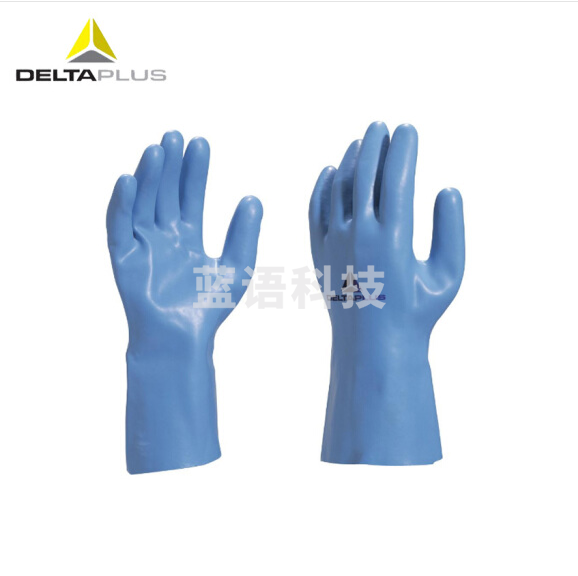 代尔塔 201920 乳胶防化植棉耐磨抗撕裂手套