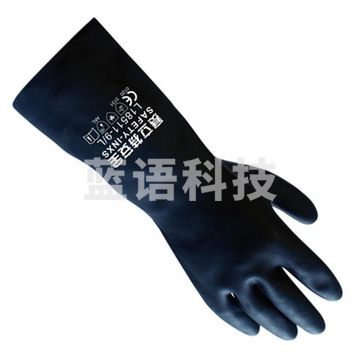 赛立特 L18511 氯丁胶手套 8码 黑色 12副/打