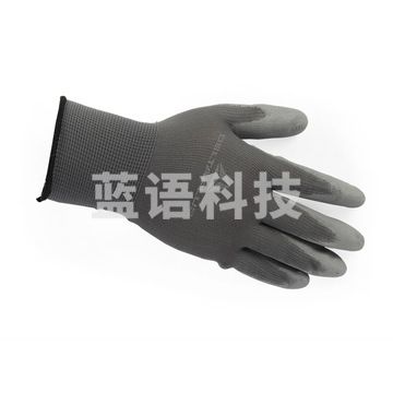 代尔塔 201715 丁腈精细半涂层操作手套 VE712GR/8 黑色 10副/打