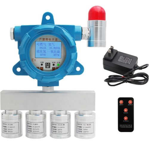 EDKORS四合一气体探测报警器工业可燃氧气硫化氢CO检测仪有害气体报警仪