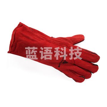 代尔塔 205615 凯夫拉焊工手套 CA615K/10 红色 12副/打