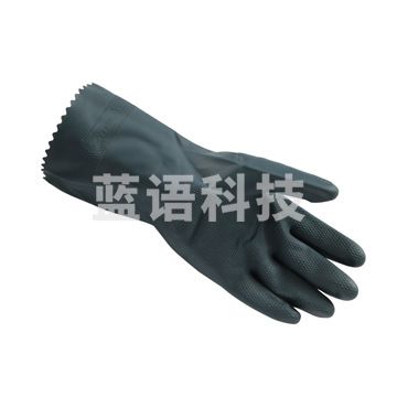 代尔塔 201836 PVC/丁腈双涂层防化手套 VV836 /10 蓝黑色