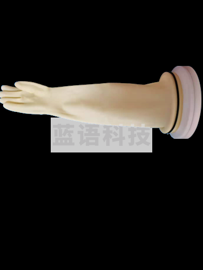 采集检测专用小手型耐酸碱长臂乳胶防化手套