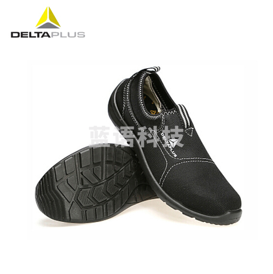 代尔塔 301215 透气安全鞋 金属包头防砸防静电防滑舒鞋 黑色