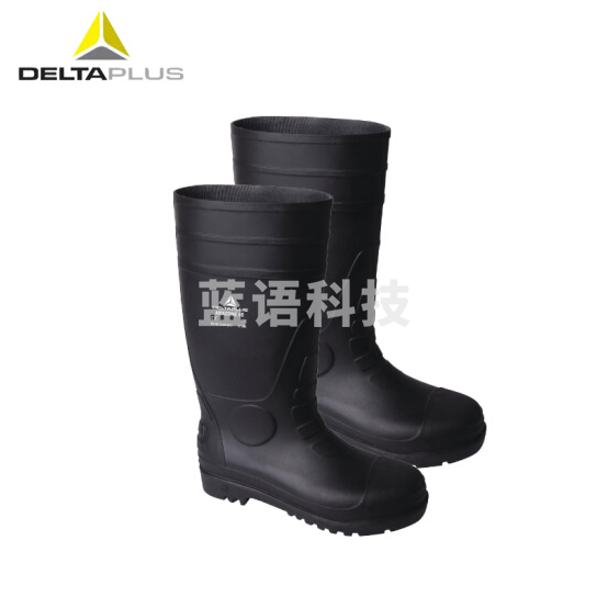 代尔塔 301407 高帮安全靴 防滑雨鞋防砸防刺穿 耐酸碱