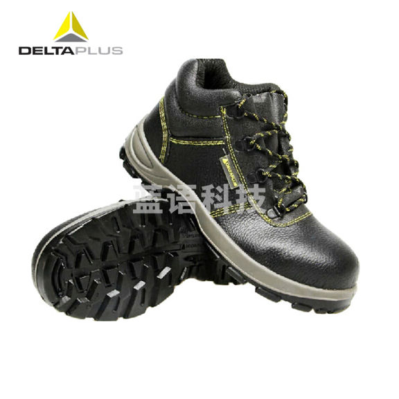 代尔塔 301101 中帮安全鞋防砸防穿刺 防静电防滑耐油