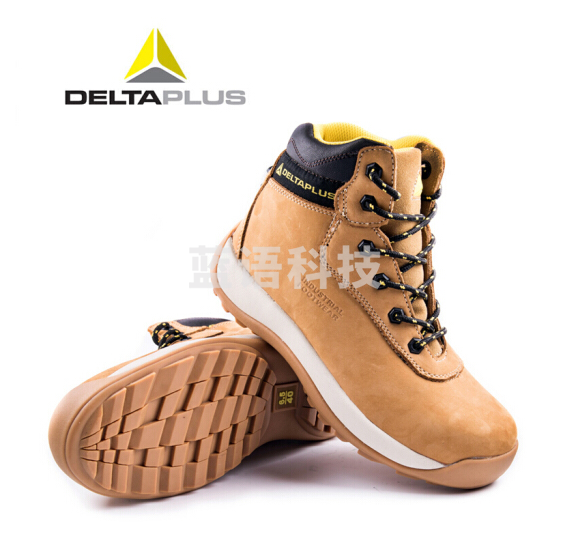 代尔塔  301912-米色传奇系列S3高帮安全鞋 防水防砸防刺穿