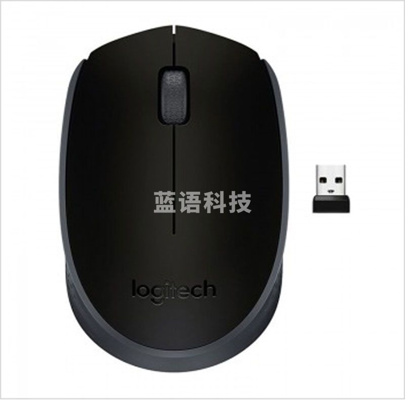 罗技M171 无线鼠标(黑色灰边)