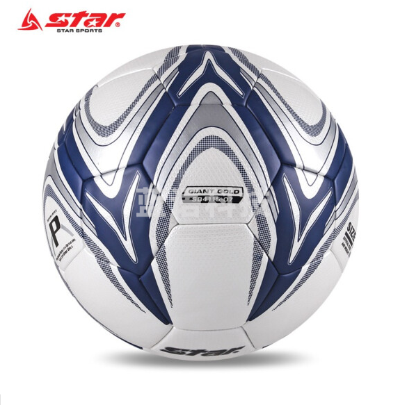 世达5足球 热贴合足球蓝色成人5号足球合成皮革丁基内胆 SB4115