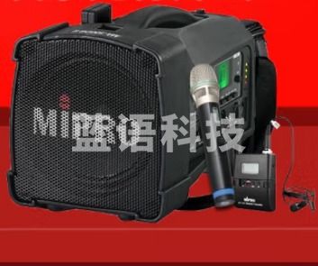 咪宝MA100DB升级 讲解便携式扩音器MA-100DBII户外音箱+一手持一领夹话筒套装+收纳包