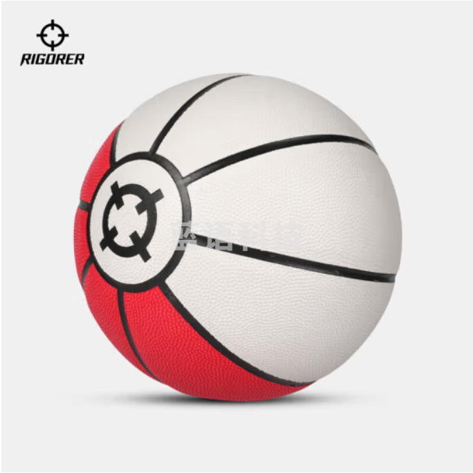 准者篮球精灵球PU耐磨成人训练比赛蓝球 Z320220149 白红 7号