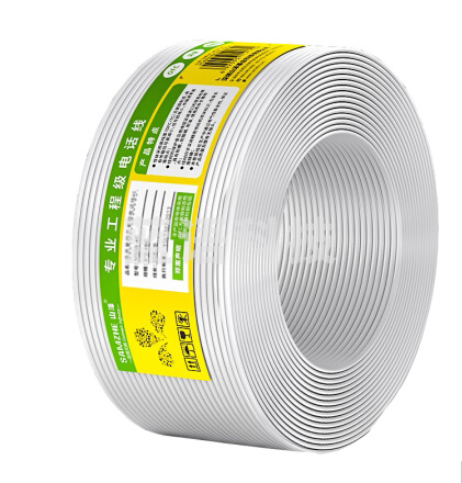 山泽(SAMZHE)C28BWG-2C 2芯单股纯铜电话线 150米/卷(偏远区域下单请电话咨询)