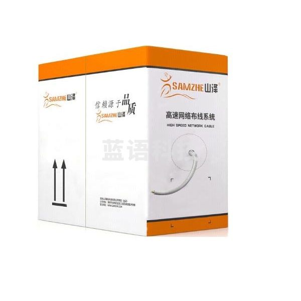 山泽(SAMZHE) 六类网线(0.51/0.02mm) CAT6类非屏蔽千兆网线 深灰色 100米 BH6100(偏远区域下单请电话咨询)