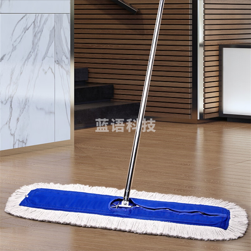 尘推拖把铝合金杆棉质拖墩布 60cm