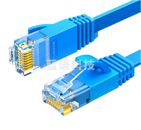 山泽(SAMZHE)六类网线 扁线 CAT6类千兆扁平家用电脑非屏蔽网络跳线 成品网线 蓝色3米SZ-603BE 匹配路由器