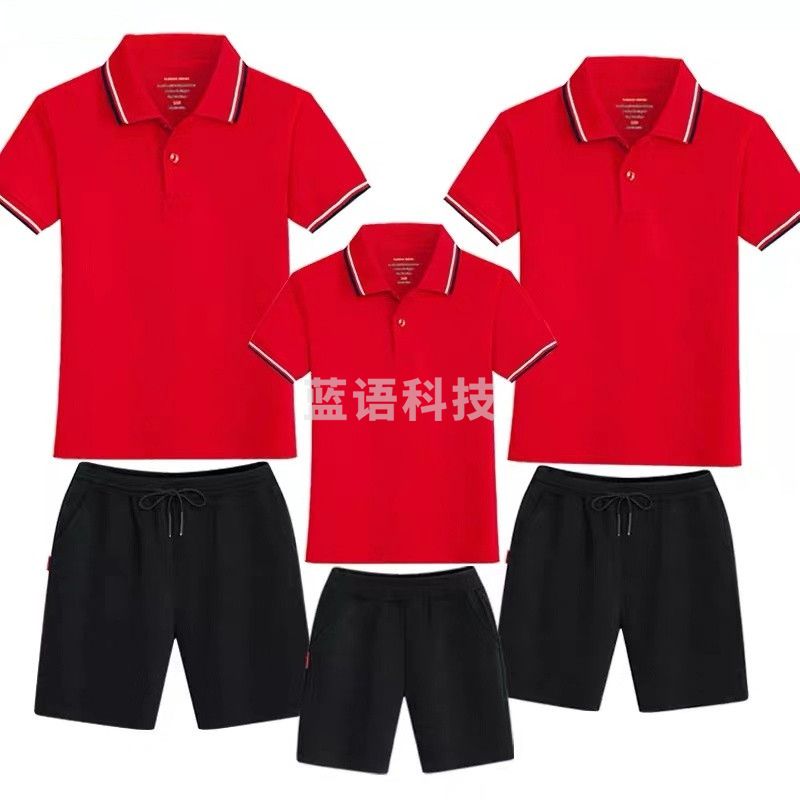 儿童短袖套装 活动POLO衫