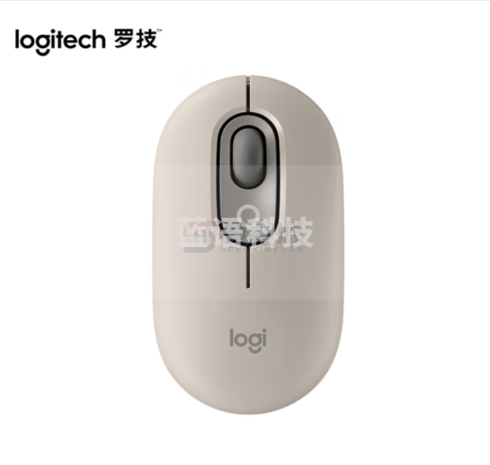 罗技(Logitech)POP MOUSE无线鼠标 蓝牙鼠标 办公鼠标-烟云灰