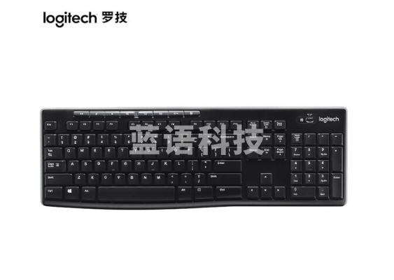 罗技(Logitech) K270无线键盘 全尺寸多媒体键盘 黑色