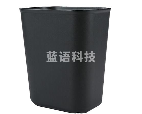 科力邦(Kelibang) 垃圾桶 酒店客房小垃圾桶 卫生间阻燃垃圾桶 方形桶 15L方形黑色 客户定制款 KB3011