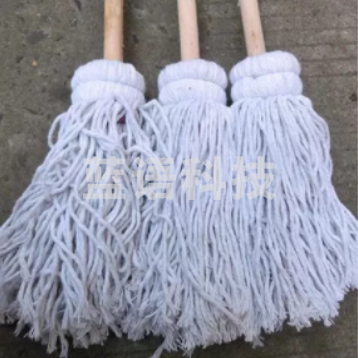 巨联 大圆头木把墩布棉线吸水拖把老式拖布