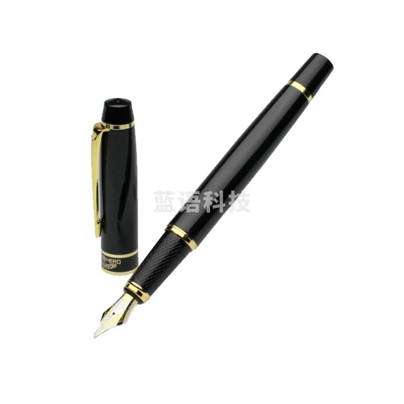 英雄(HERO)7032 黑丽雅直尖钢笔 黑色