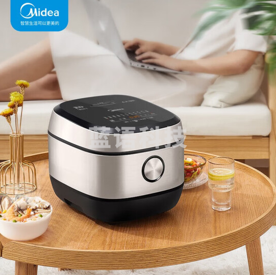 美的 (Midea) 家用电饭煲电饭锅4L升智能24H预约IH电磁加热MB-HC456L