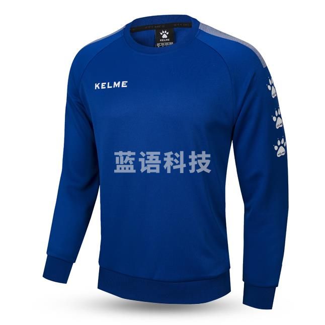 卡尔美 KELME  针织圆领足球卫衣 长袖足球服秋冬训练服运动上衣3891370