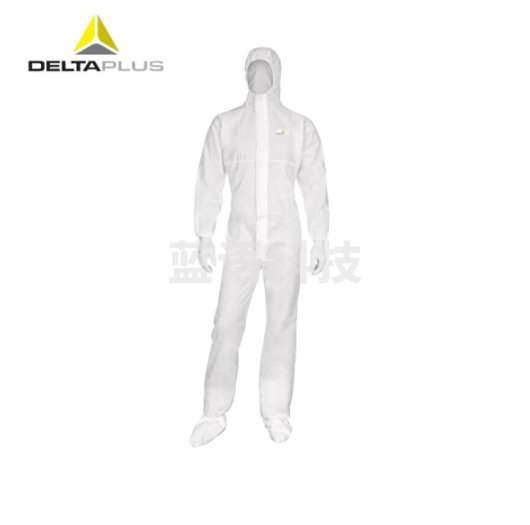 代尔塔 一次性防护服连体隔离服P0106均码 (白色)