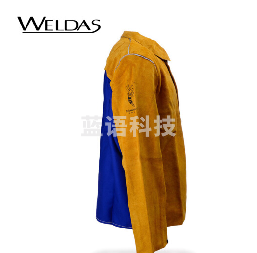 威特仕 44-2530 雄蜂王牛皮透气款电焊工服背部凉爽款上身烧焊焊服 S-XL