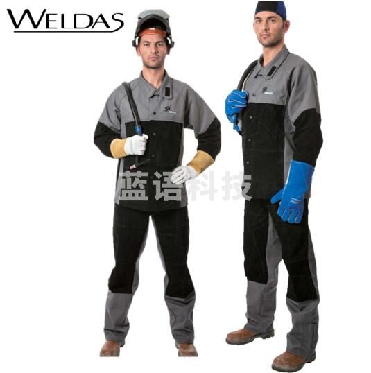 威特仕 / WELDAS 38-4650 电弧骑士焊工裤电焊专用工装裤阻燃棉防电弧飞溅工裤 XL 1条