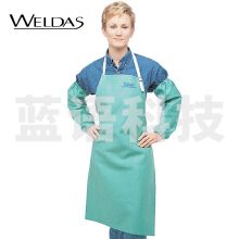 威特仕 / WELDAS 33-7036火狐狸绿色阻燃棉护胸电焊围裙91cm长 耐磨阻燃围裙 1件