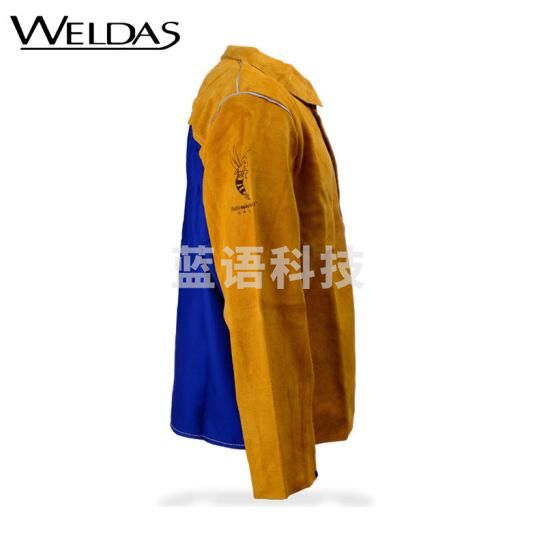 威特仕 / WELDAS 44-2530 雄蜂王牛皮透气款电焊工服背部凉爽款上身烧焊焊服 XXXL 1件