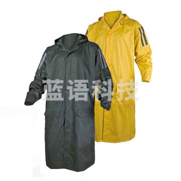 代尔塔 407004 反光条连体雨衣 EN400RE/L 藏青色 雨衣