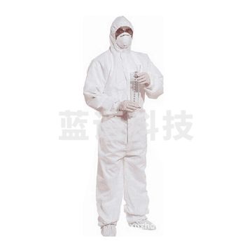 代尔塔 406223 三防阻燃5级防静电防化服 DT223/L 白色