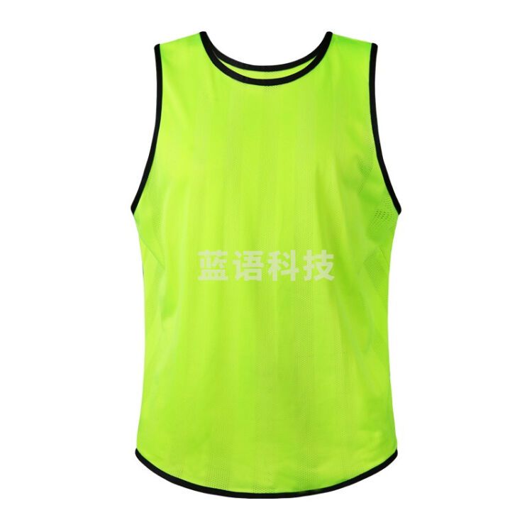 对抗服 成人训练背心 衣服拓展马甲广告衫  荧光绿封口款