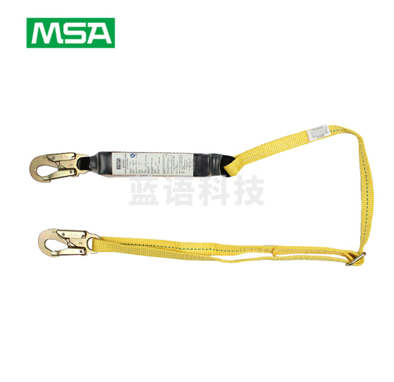 梅思安/MSA 10106901单腿吸震绳 长度可调节 两端均为19mm开口挂钩