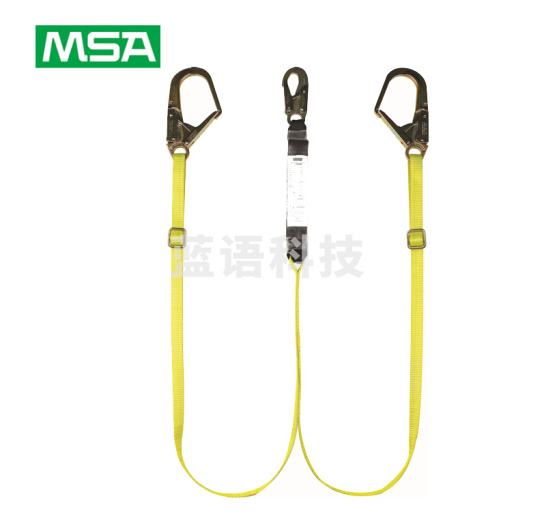 梅思安/MSA 10106906双腿吸震绳 66mm开口挂钩
