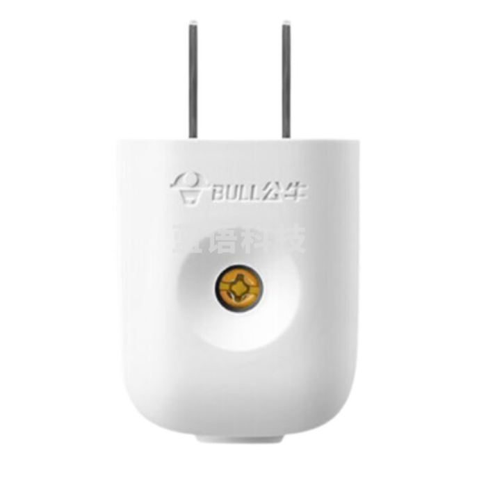 公牛 10A二极插头 二眼插头 GNT-10L1S 二脚插头 220v