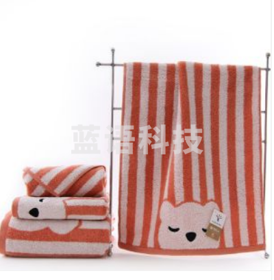 金号毛巾 S1131WH 76*35cm 舒特曼无捻提缎绣