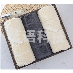 洁丽雅（Grace） 全棉优品-5 2条面巾2条方巾棉桃礼盒装