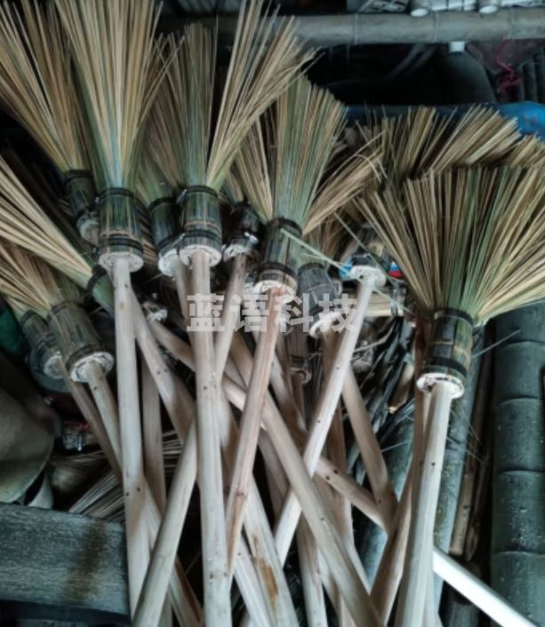 纯手工竹子编洗锅刷 不沾油污竹刷把刷子 学校食堂 加长 锅刷 工厂用大锅款加长木把子长约100厘米